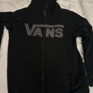 Vans Kids Black Zip-Up Hoodie